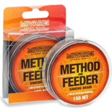 MIVARDI - Splétaná šňůra Method & Feeder Sinking Braid Hnědá 0,10 mm 6,85 kg 150 m