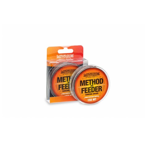 MIVARDI - Splétaná šňůra Method & Feeder Sinking Braid Hnědá 0,14 mm 8,95 kg 150 m