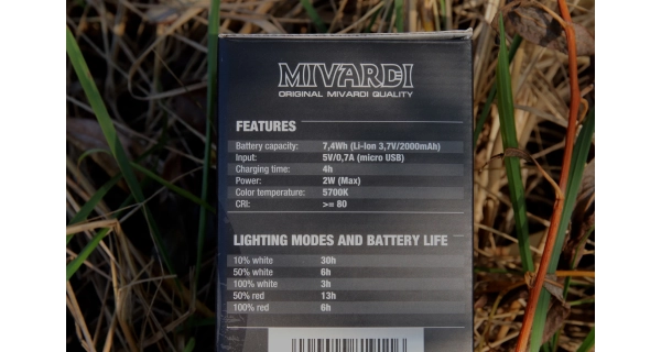 MIVARDI - Světlo do bivaku professional RC