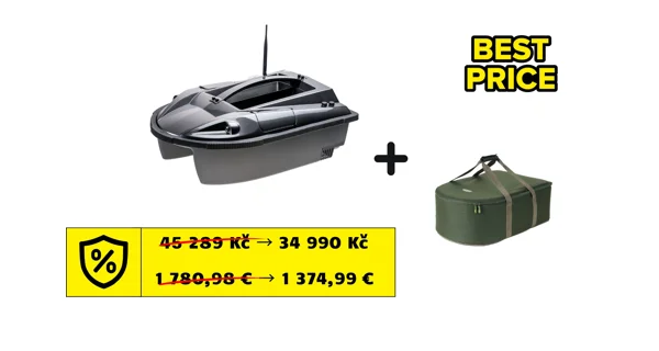 MIVARDI - Zavážecí lodička Carp Scout Li-ion 20 + Transportní taška