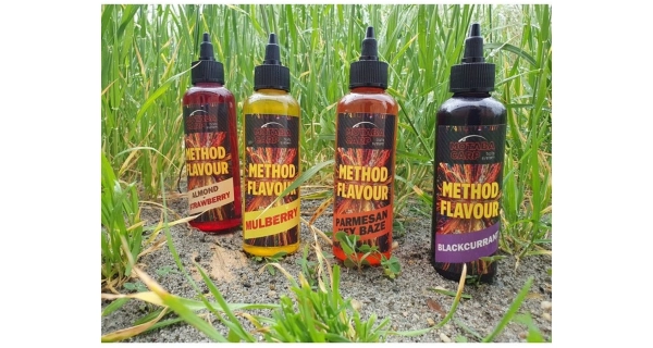 MOTABA CARP - Booster Method Flavour Smoke Fluo 150 ml Jahoda