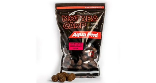MOTABA CARP - Rozpustné boilie Aqua Feed 20 mm 1 kg Jahoda kyselina máslová