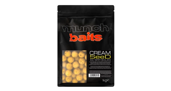 MUNCH BAITS - Boilies Cream Seed 18mm 1kg
