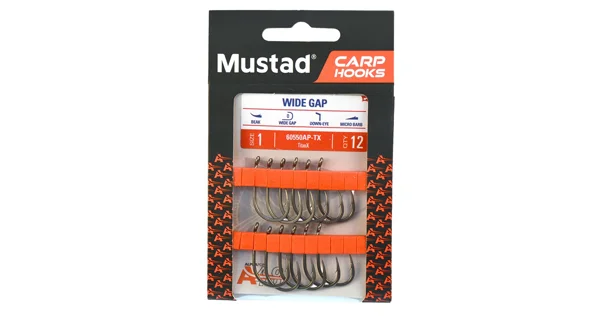 MUSTAD - Háčky Carp Wide Gape vel. 2 12 ks