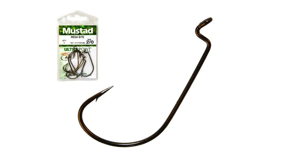 MUSTAD - Offsetové háčky Mega Bite Worm vel. 4/0 5 ks