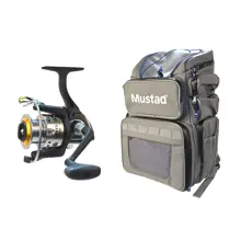 MUSTAD - Set Batoh Game Time + Naviják Ryobi Oasys 2000