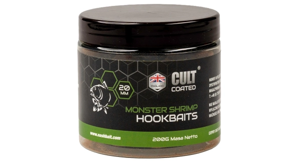 NASH - Boilie Cult Coated Hookbaits Monster Shrimp 24 mm 12 ks