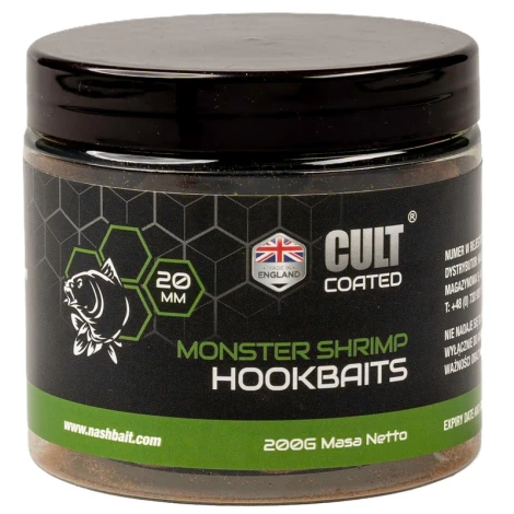 NASH - Boilie Cult Coated Hookbaits Monster Shrimp 24 mm 12 ks
