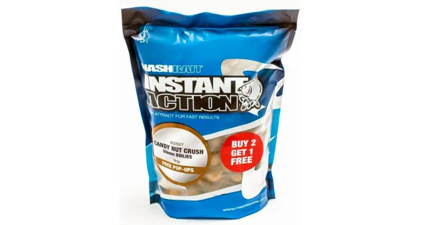 NASH - Boilie Instant Action Candy Nut Crush 20 mm 1 kg