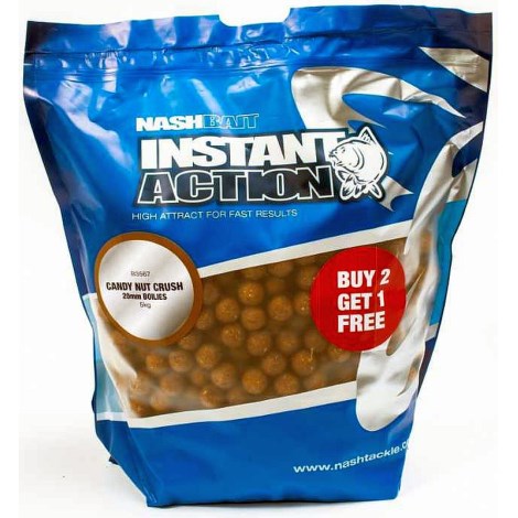 NASH - Boilie Instant Action Candy Nut Crush 20 mm 5 kg