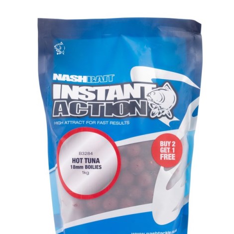 NASH - Boilie Instant Action Hot Tuna 18 mm 1 kg