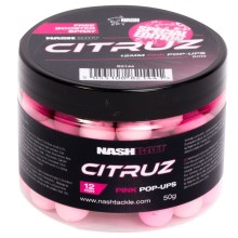 NASH - Boilie Pop Ups Citruz Pink 12 mm 50 g + 3 ml Booster Spray
