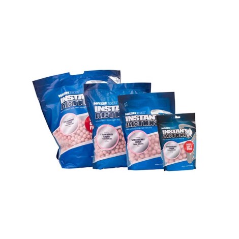 NASH - Boilies Instant Action Strawberry Crush 18 mm 1 kg