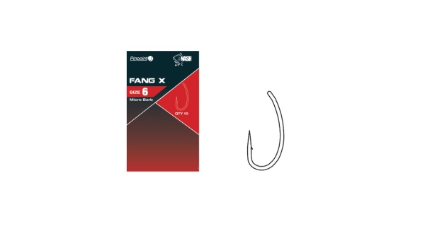 NASH - Háček Pinpoint Fang X Micro Barbed vel. 2 10 ks