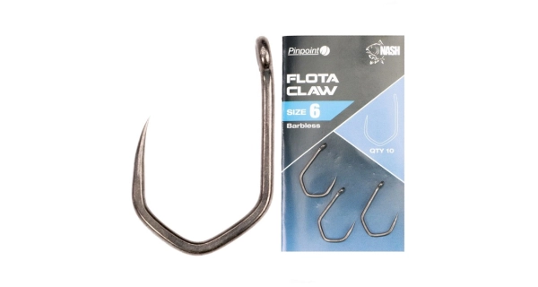 NASH - Háček Pinpoint Flota Claw Barbless vel. 7 10 ks
