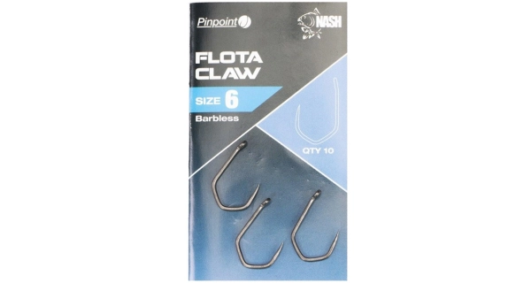 NASH - Háček Pinpoint Flota Claw Barbless vel. 7 10 ks