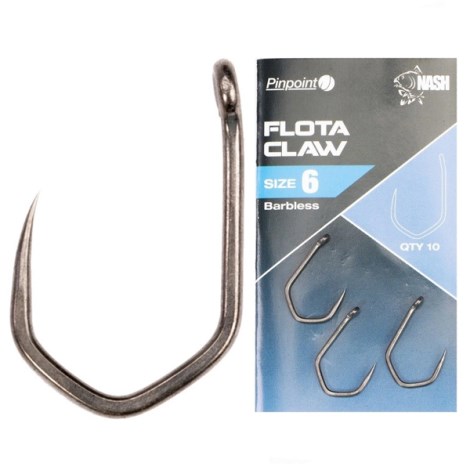 NASH - Háček Pinpoint Flota Claw Barbless vel. 8 10 ks