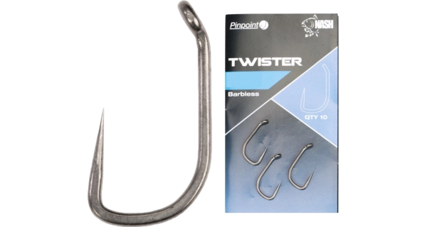 NASH - Háček Twister bez protihrotu Pinpoint vel. 4 10 ks