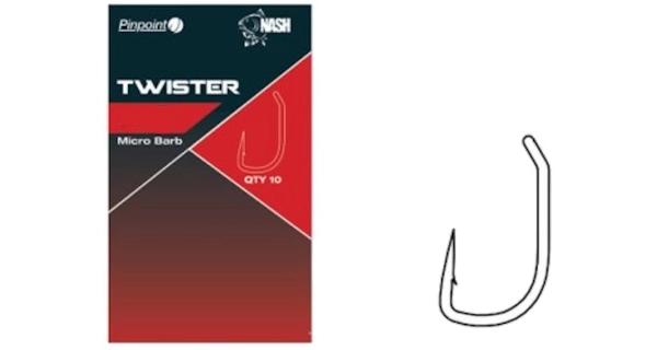 NASH - Háček Twister s mikro protihrotem Pinpoint vel. 5 10 ks