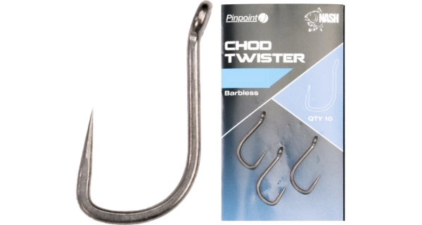 NASH - Háčky bez protihrotu Chod Twister Barbless Pinpoint vel. 6 10 ks