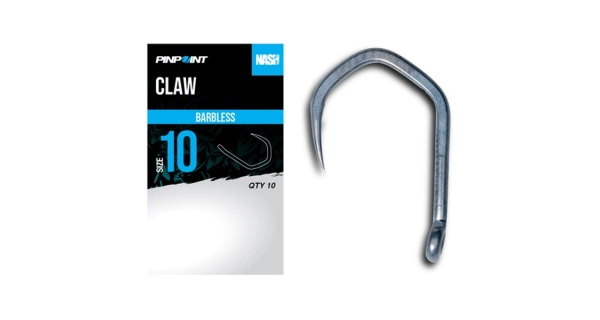 NASH - Háčky Claw Barbless vel. 10 10 ks