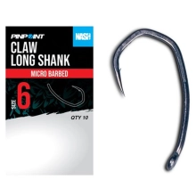 NASH - Háčky Claw Long Shank Micro Barbed vel. 4 10 ks