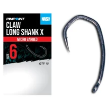 NASH - Háčky Claw Long Shank X Micro Barbed vel. 2 10 ks