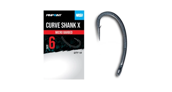 NASH - Háčky Curve Shank X Micro Barbed vel. 4 10 ks