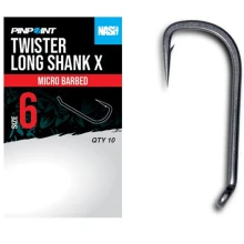 NASH - Háčky Twister Long Shank X Micro Barbed vel. 6 10 ks