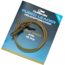 NASH - Hotová montáž Cling-On Fused Helicopter Weed Leader 18,14 kg 1 m