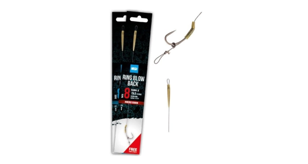 NASH - Hotový návazec Ring Blow Back Rig Barbless vel. 6