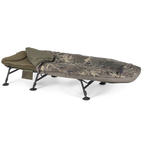 NASH - Lehátko se spacákem Indulgence HD40 Sleep System 6 Legs Camo