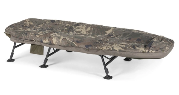 NASH - Lehátko se spacákem Indulgence HD40 Sleep System 6 Legs Camo