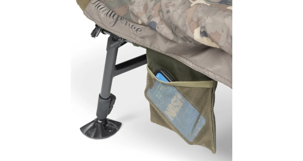 NASH - Lehátko se spacákem Indulgence HD40 Sleep System 8 Legs Camo Wide