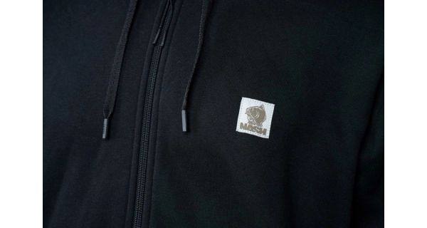 NASH - Mikina Make It Happen Badge Zipped Hoody Black vel. L