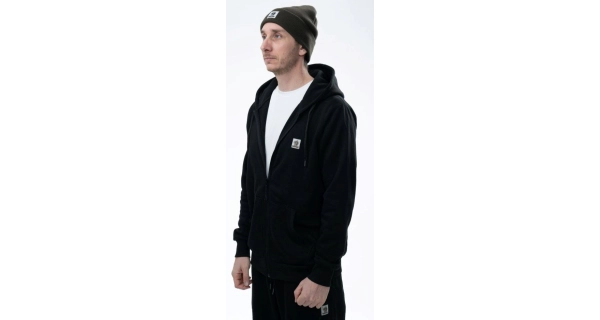 NASH - Mikina Make It Happen Badge Zipped Hoody Black vel. L