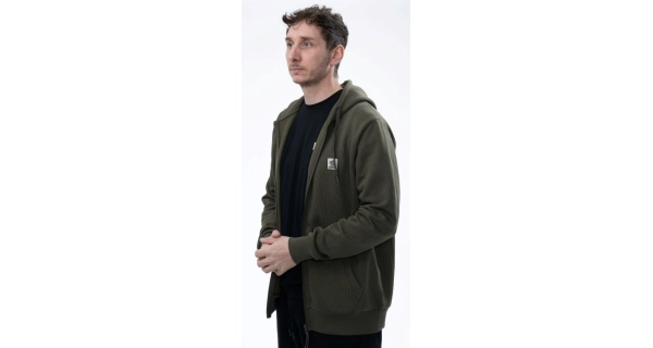 NASH - Mikina Make It Happen Badge Zipped Hoody Green vel. M