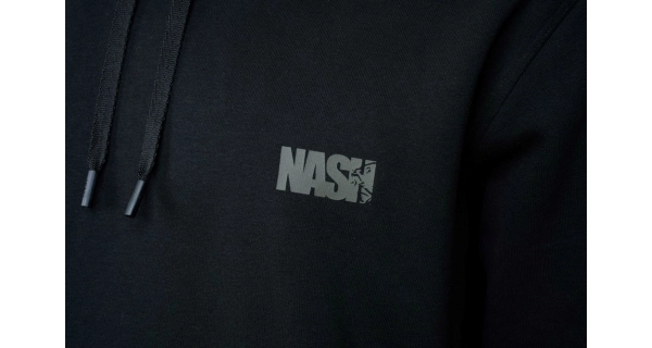 NASH - Mikina Make It Happen Carp Logo Hoody Black vel. M