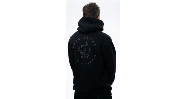 NASH - Mikina Make It Happen Carp Logo Hoody Black vel. M