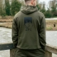 NASH - Mikina Make It Happen Hoody Fish Logo Green vel. M