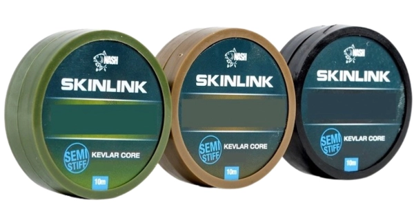 NASH - Návazcová šňůra Skinlink Semi-Stiff Silt 25 lb 10 m