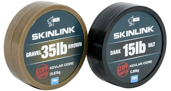 NASH - Návazcová šňůra Skinlink Stiff Silt 25 lb 10 m
