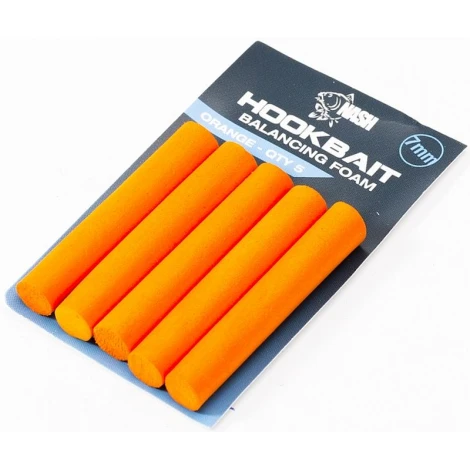 NASH - Pěna Hookbait Balancing Foam 7 mm Oranžová 5 ks
