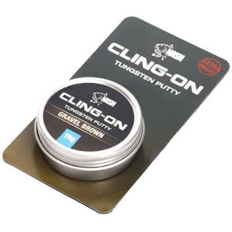 NASH - Plastické olovo Cling-On Tungsten Putty 15 g Gravel Brown