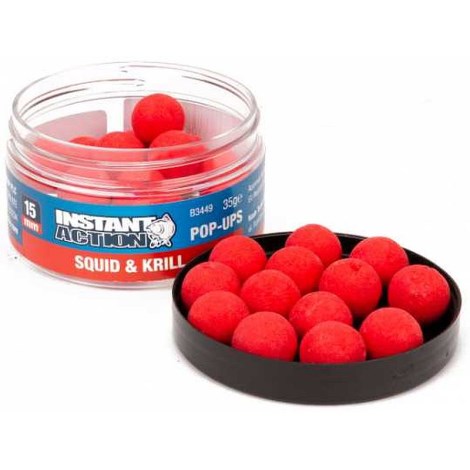 NASH - Plovoucí boilie Instant Action Squid and Krill 15 mm 35 g
