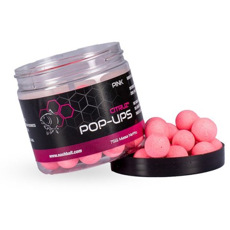 NASH - Plovoucí boilie Pop Ups Citruz Pink 12 mm 75 g