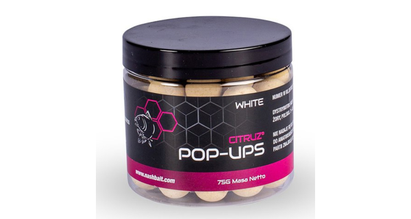 NASH - Plovoucí boilie Pop Ups Citruz White 12 mm 75 g