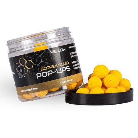 NASH - Plovoucí Boilie Pop Ups Scopex Squid Yellow 12 mm 75 g