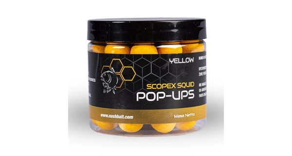 NASH - Plovoucí Boilie Pop Ups Scopex Squid Yellow 12 mm 75 g
