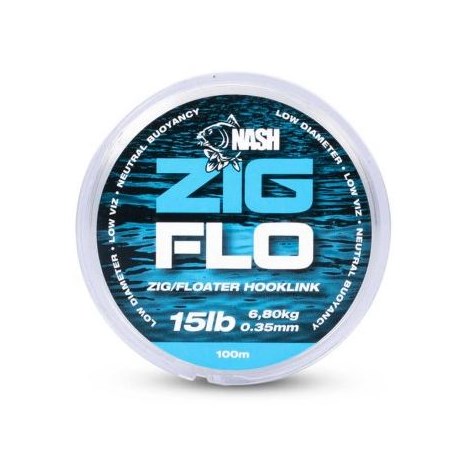 NASH - Plovoucí vlasec NXT Zig Flo 100 m 15 lb 0,35 mm